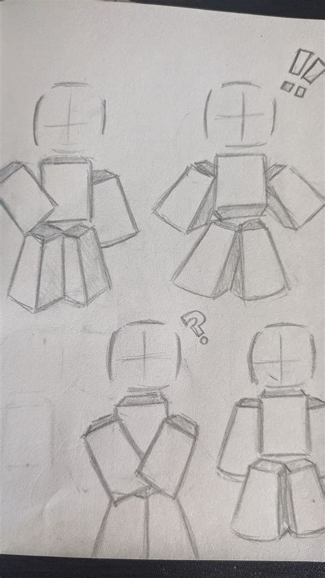 Roblox Drawing Pose Ideas How To Make Roblox People How To Make