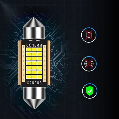 Żarówka LED C3W C5W 36mm Xstorm Rurka 21SMD Canbus SKLEPLEDY Żarówki