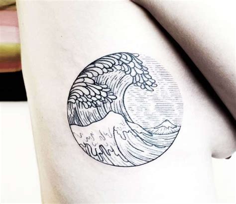 Kanagawa Wave Tattoo