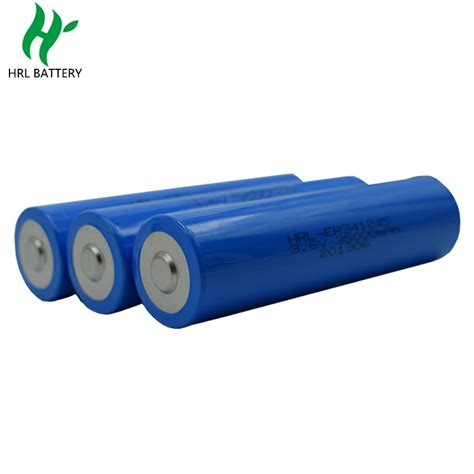 Lisocl2 Er341245 3 6V Primary Lithium Battery For Water Gas Meter