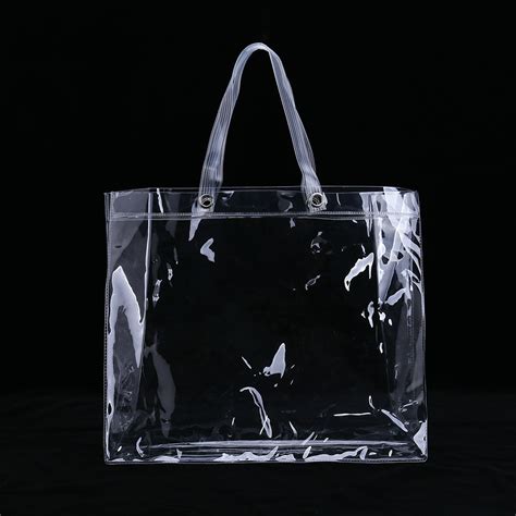 Custom Clear Pvc Promotional T Bag With Reinforced Metal Eyelets