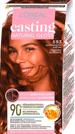 L ORÉAL PARIS casting NATURAL GLOSS barva na vlasy Mahagonový kaštan