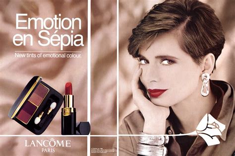 1989 Lancome Isabella Rossellini Makeup Magazine Ad Emotion En Sepia