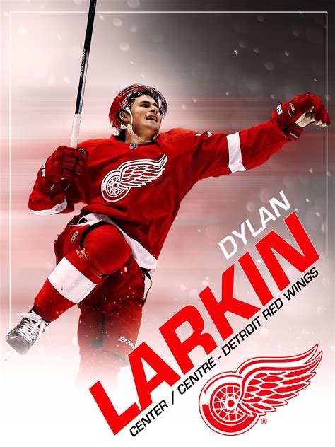 Dylan Larkin Detroit Red Wings Poster on Behance