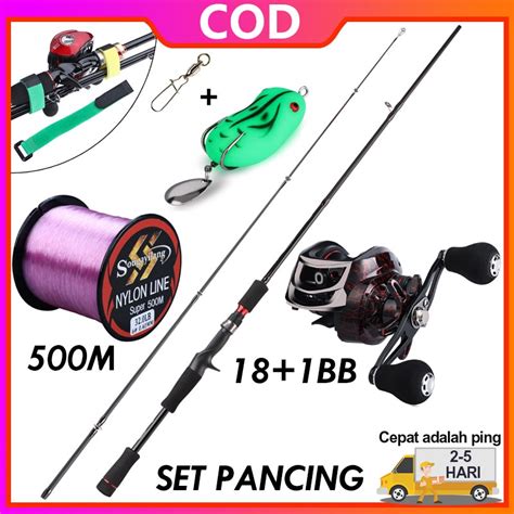 Jual Sougayilang Set Pancing 2 Bagian 1 8M 2 1M Fishing Rod Dan 18