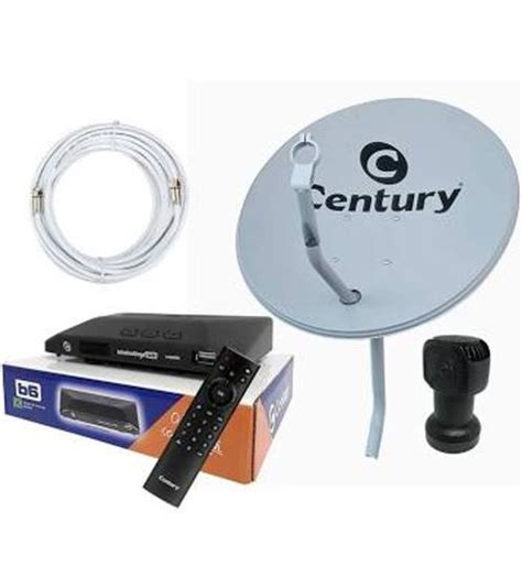 Antena Parabolica Digital Century Kit Completo Midia Box B6