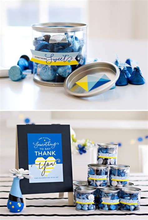 Something Blue Bridal Shower - Bold & Modern // Hostess with the Mostess