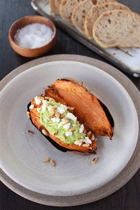 Avocado Stuffed Sweet Potato Recipe Cooking With Ruthie