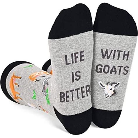 LIFE BETTER GOAT SOCKSUnisex Goat Socks For Women Goat Socks Men