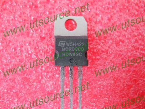 BDW93C STMicroelectronics - Datasheet PDF & Technical Specs