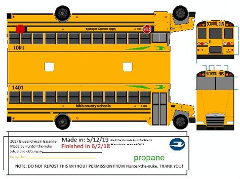 Pin by nesmithj on school bus paper models | School bus, Paper models, Miniature school