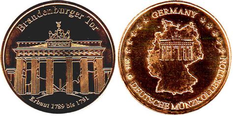 Token Germany Deutsche Münzkollektion Berlin Brandenburger Tor