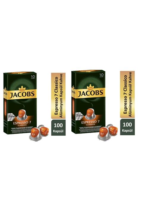 Jacobs Espresso 7 Classico Nespresso Uyumlu Alüminyum Kapsül Kahve 10