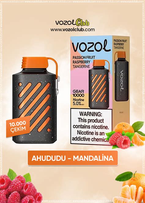 Vozol 10000 Passion Fruit Raspberry Tangerine Vozol Club