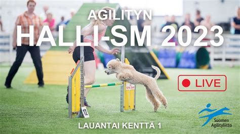 Agility halli SM 2023 lauantai kenttä 1 agilityradat YouTube