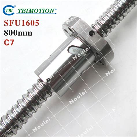 TBI SFU Ball Screw 1605 SFU1605 Ball Screw 800mm Rolled Thread