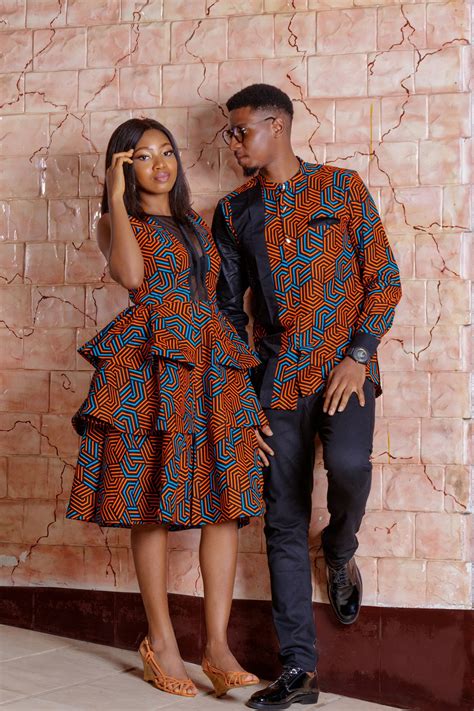 African Ankara Couple Outfits Matching Couple Ankara Outfits Etsy