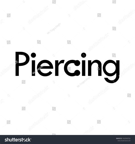 Piercing Logo Vector Design Stock Vector (Royalty Free) 1562945752 ...