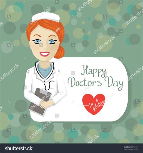 Happy Doctors Day Card Poster Banner Stock Vector Royalty Free