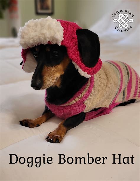 Crochet Dog Hat - Celtic Knot Crochet