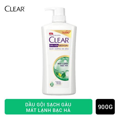 DẦU GỘI CLEAR MÁT LẠNH BẠC HÀ 900G myphamvina