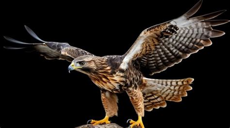 Premium AI Image A Hawk With A Yellow Beak And Tail