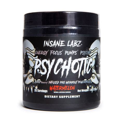 Pre Entreno Insane Labz Psychotic Black 228g 35 Serv Sabor Uva