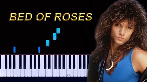 Bon Jovi Bed Of Roses Piano Tutorial Youtube