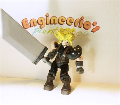 Mega Bloks Final Fantasy Cloud Strife Mega Bloks Custom Action Figure