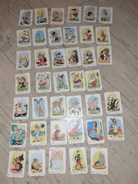 ANCIEN JEU DE Cartes A Jouer Jeu Des 7 Familles Walt Disney Mickey Etc