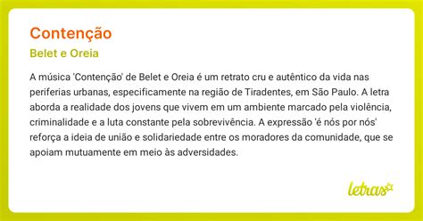 Contenção Significado