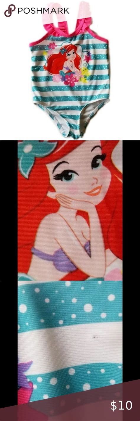 Disney Ariel Striped One Piece Swimsuit 5 For 25 One Piece Swimsuit