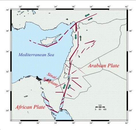 2: The Dead Sea fault line | Download Scientific Diagram