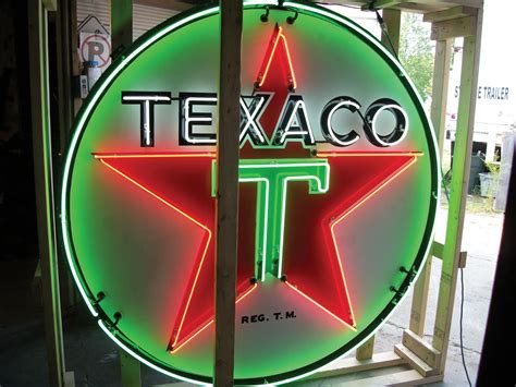 Original 6ft Texaco Neon Auburn Fall 2013 RM Sotheby S