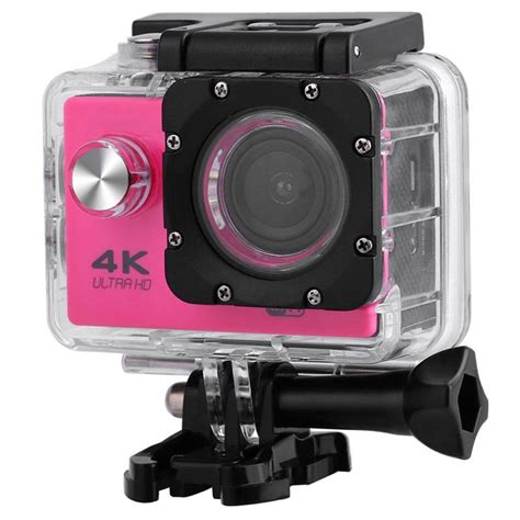 Caméra de Sport Étanche 4K WiFi SJ60 Rose Vif