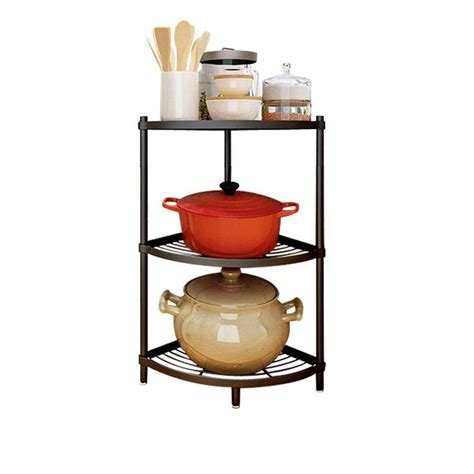 All In One 4 Tier Kitchen Corner Shelf Rack Multi Layer Pot Rack