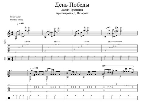 Victory Day for guitar. Guitar sheet music and tabs.