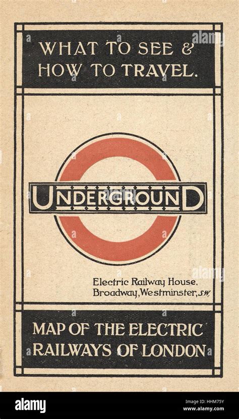 London Underground Tube Map Front Cover Stock Photo - Alamy