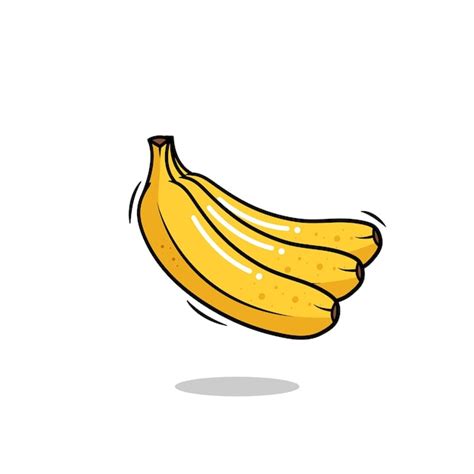 Vector Bunch Of Bananas Peeled Bananas Icon Estilo De Dibujos Animados