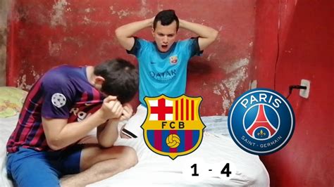 Hinchas Del Bar A Reaccionan Al Barcelona Psg Nos Volvemos Locos