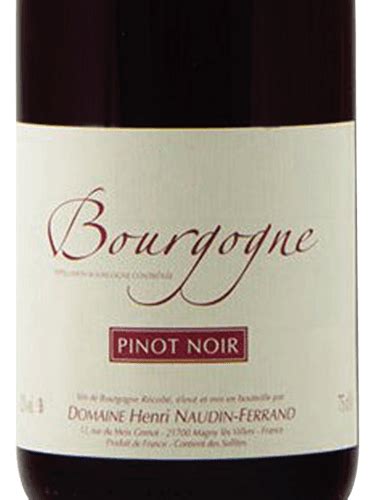 Henri Naudin Ferrand Bourgogne Pinot Noir Vivino US