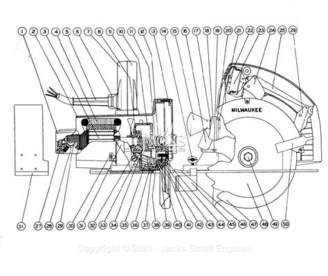 Milwaukee 6295 Serial 310 1001 6 1 2 Cut Off Saw Parts Parts Diagram