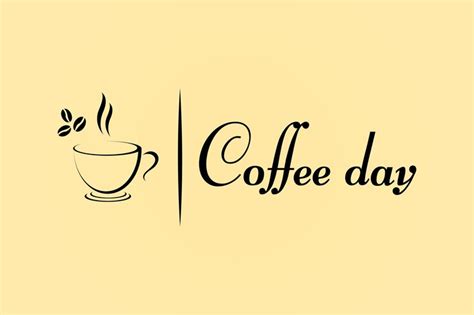 Premium Vector | International coffee day logo design.