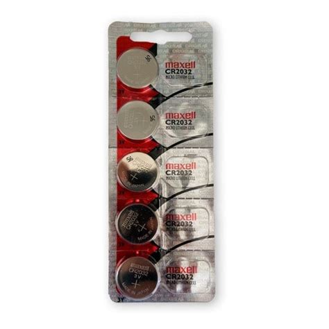 Bateria Maxell Cr 2032 3v Lithium Cartela C 5 Unid Placa Ma Shopee