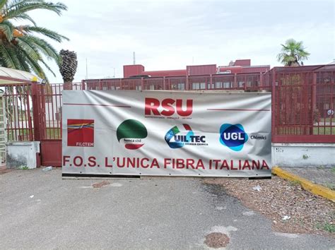 Battipaglia Vertenza Fos L Azienda Comunica La Grave Di Crisi Di