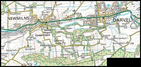 Photographs And Map Of The Towns Of Darvel And Newmilns In Ayrshire In