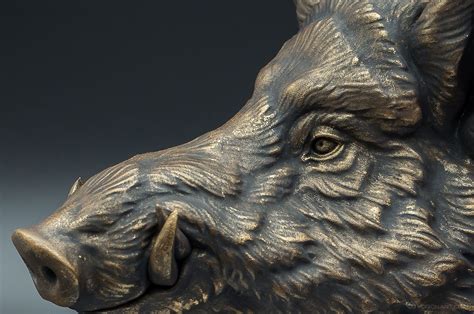 Wild Boar Head Wall Mounted Sculpture Nikolay Vorobyov In 2024 Wild