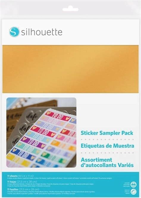 Silhouette Sticker Sampler Pack Set Djake International