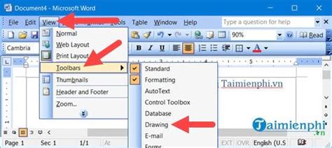 Top Cách lấy thanh công cụ drawing trong Word