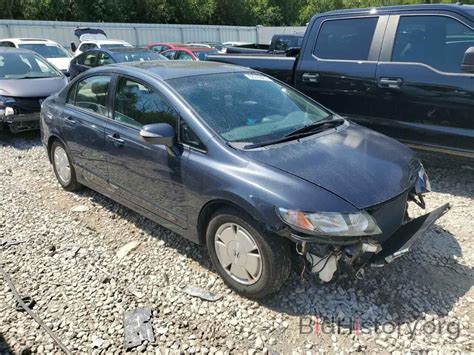 Report JHMFA36228S015664 HONDA CIVIC 2008 BLUE HYBRID ENGINE Price